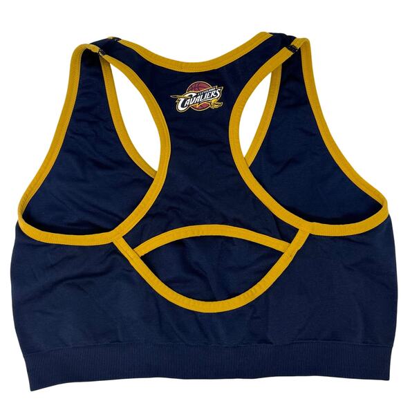 Cleveland Cavaliers NBA Sports Bra Women’s Medium Blue Gold Basketball Racerback - Picture 2 of 5